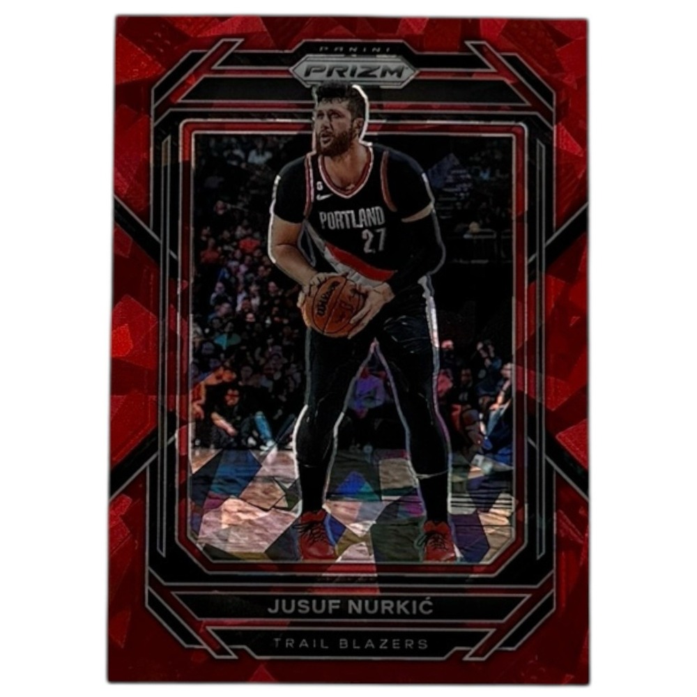 2022 Panini Prizm Red Cracked Ice #63 Jusuf Nurkic